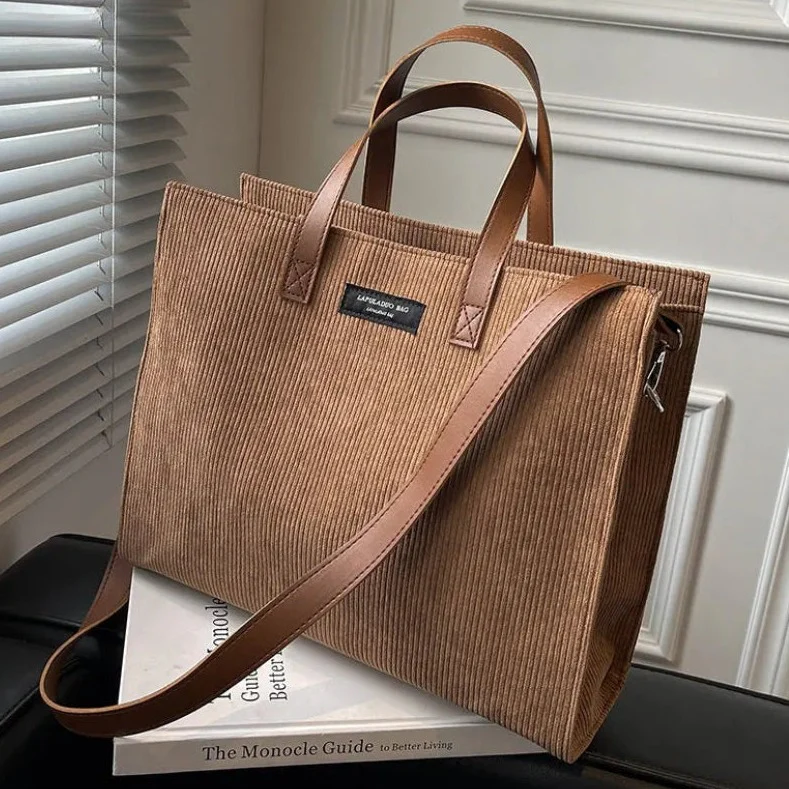 Sac Cabas Velours Cotelé – Image 7