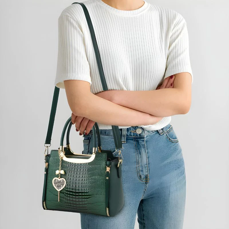 Sac à Main Effet Croco – Image 3