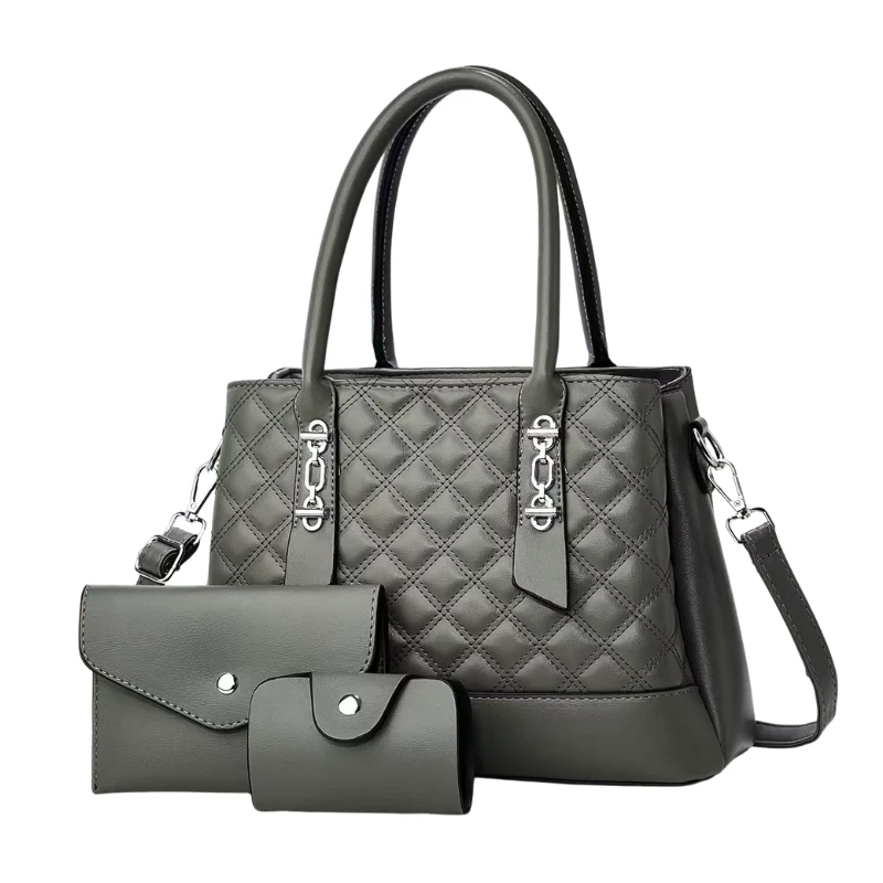 Ensemble Sac à Main Portefeuille Matelassé – Image 7