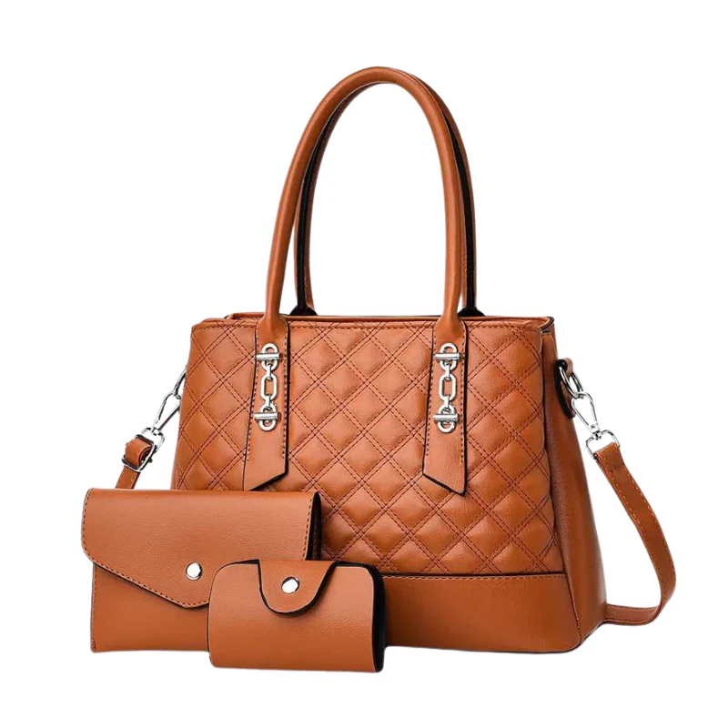 Ensemble Sac à Main Portefeuille Matelassé – Image 9