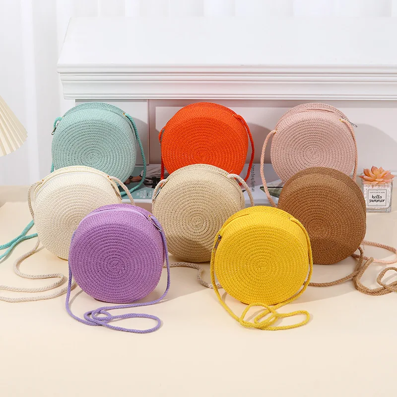 Petit Sac Rond en Paille – Image 5
