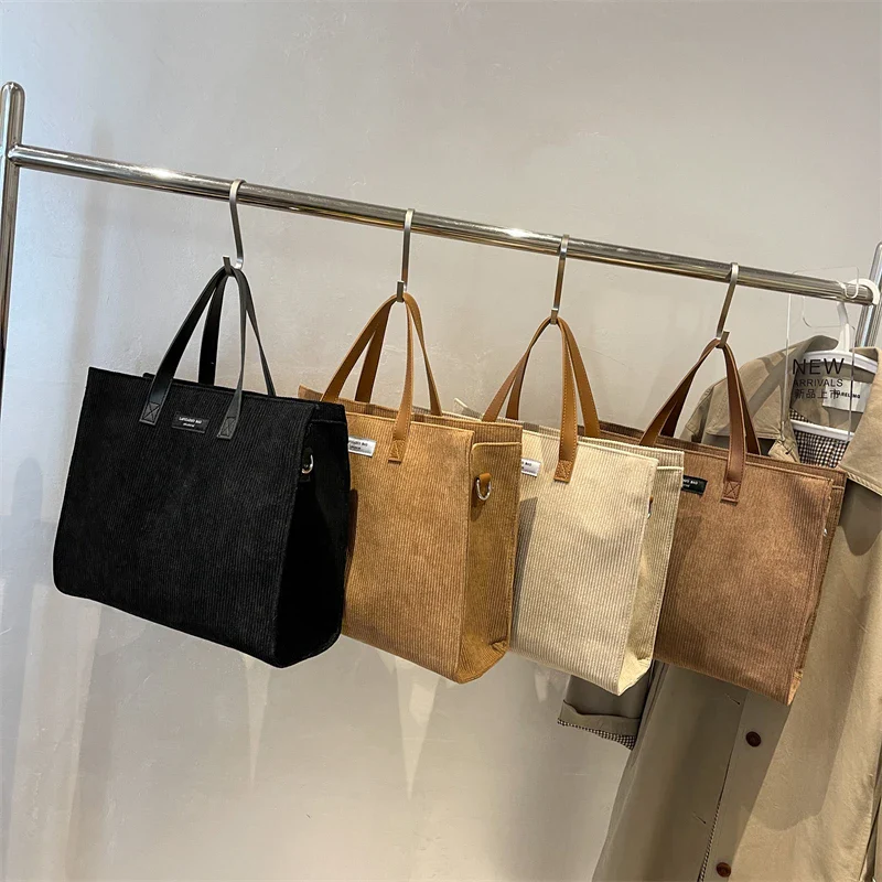 Sac Cabas Velours Cotelé – Image 5