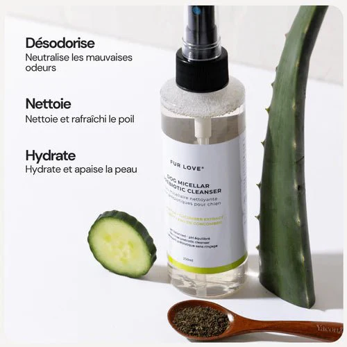 Eau Micellaire sans Rinçage pour Chien – Prébiotiques & Aloe Vera – Nettoyant Rafraîchissant & Hydratant – Image 3