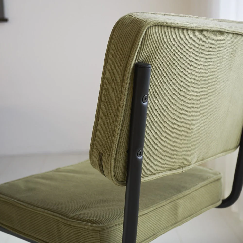 Chaise de salle à manger Remo Vert Velours - Sans accoudoirs – Image 6