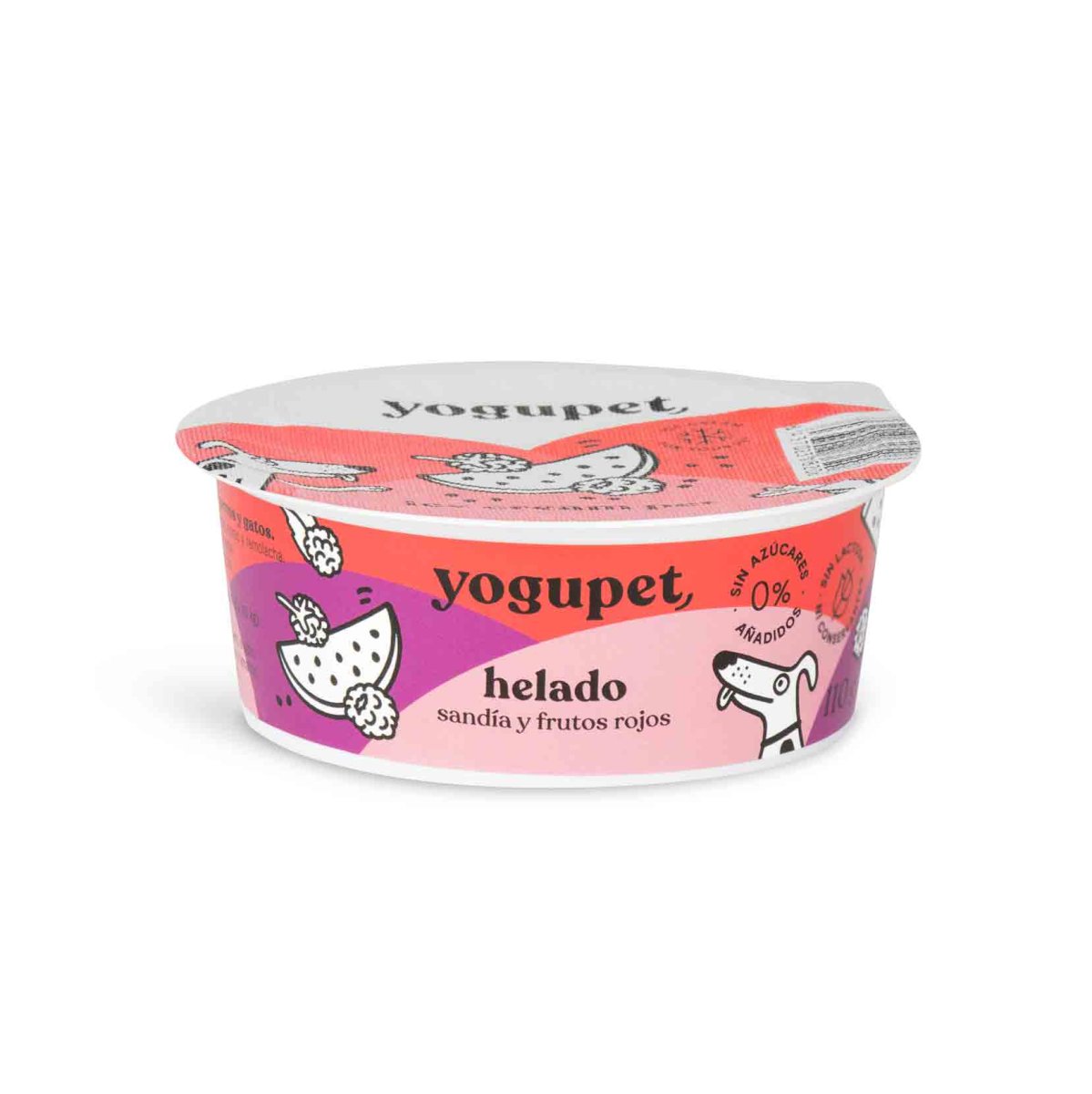 Glace pour chien et chat au Yaourt Red Ice - Pastèque et fruits rouges - 110g – Image 2