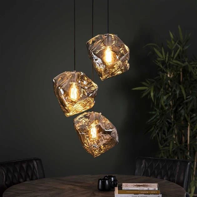 Roches de lampe suspendue en verre – Image 2