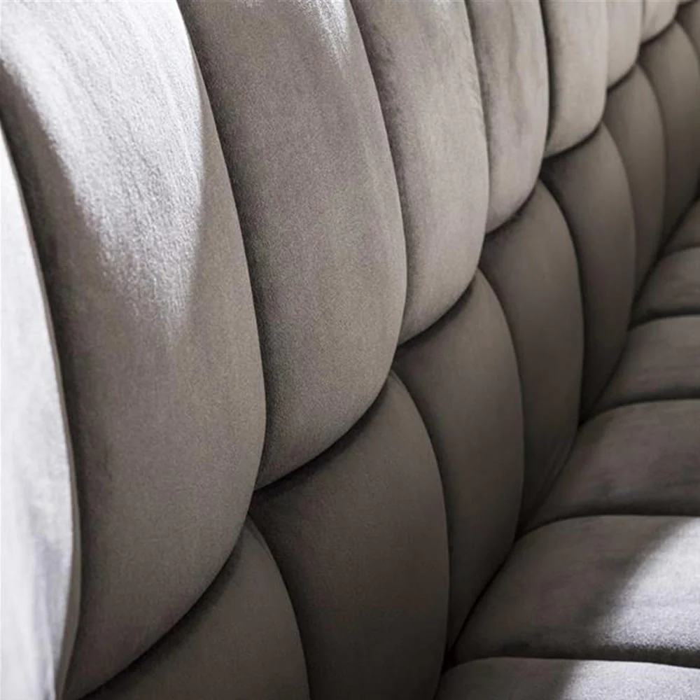 Banquette de salle à manger Lino Velvet Tissu Anthracite 180 cm à carreaux – Image 5