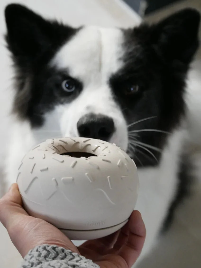 jouet d’occupation pour chien - Yoomy Donut 🍩 - Sable – Image 4