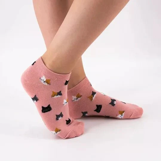 Socquettes chat femme – Tête de Chat fantaisie – Image 6